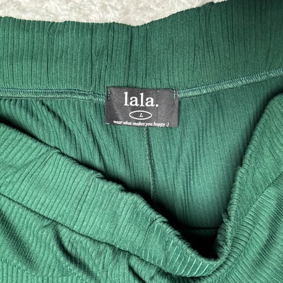 Dressed in LaLa Lex Original Hunter Green Ribbed Playsuit Womens Size L NWOT - Picture 10 of 13